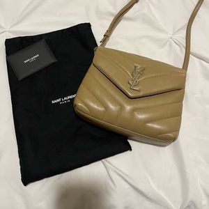 *SOLD* YSL Toy LouLou Crossbody Bag in Dark Beige